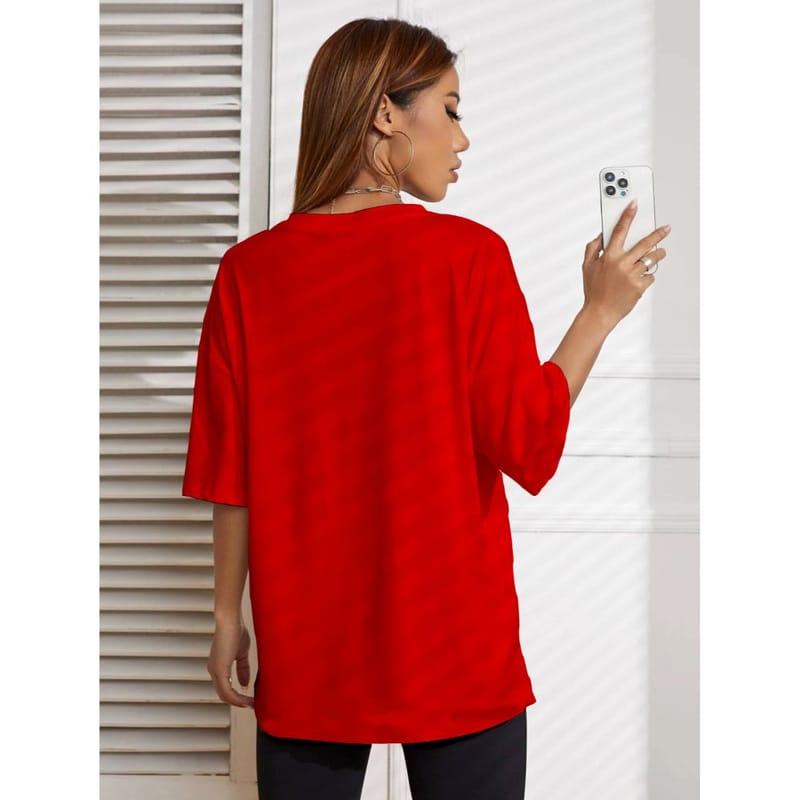 Streetmode Naah Red T-Shirt for Women