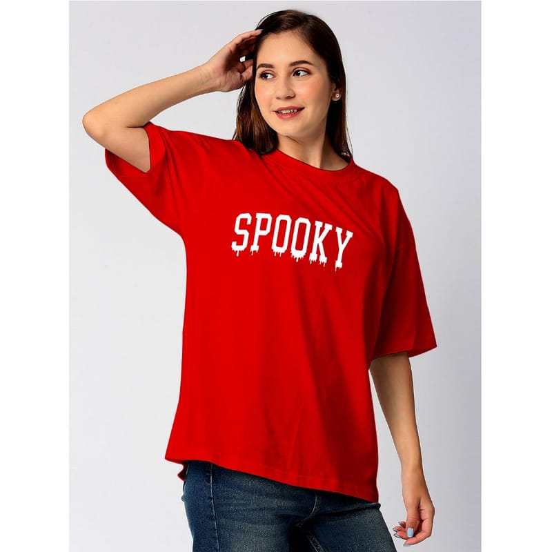 Streetmode Spooky Red T-Shirt for Women