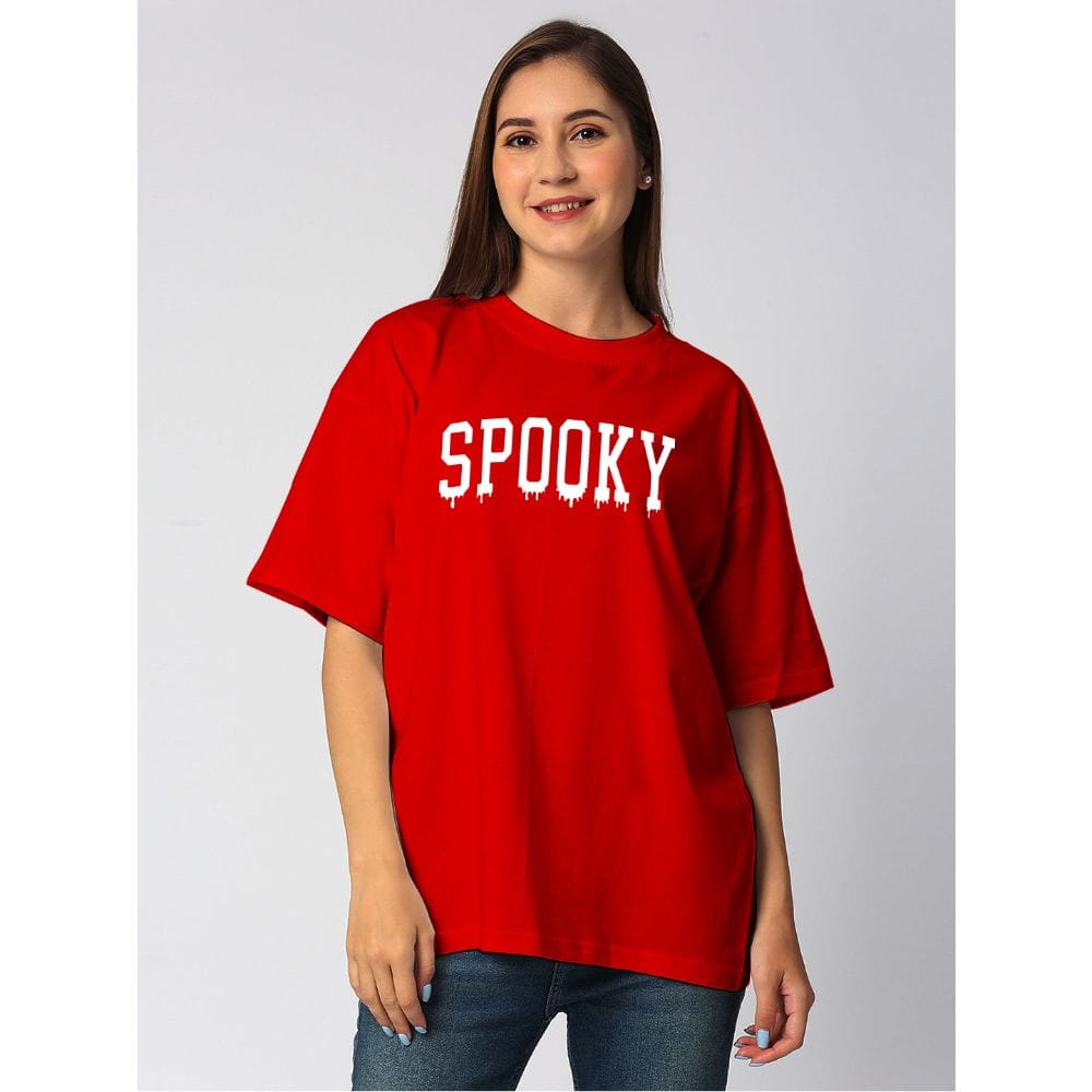 Streetmode Spooky Red T-Shirt for Women