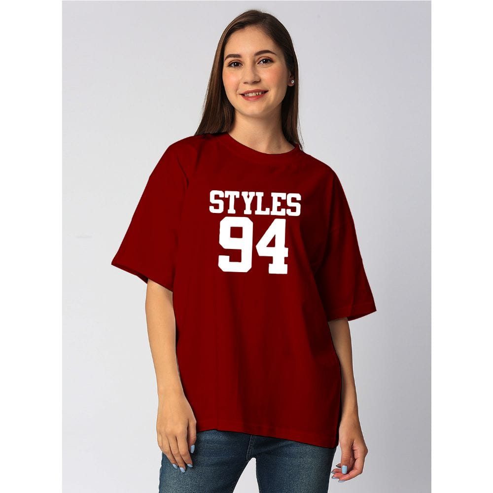 Streetmode Style 94 Maroon T-Shirt for Women