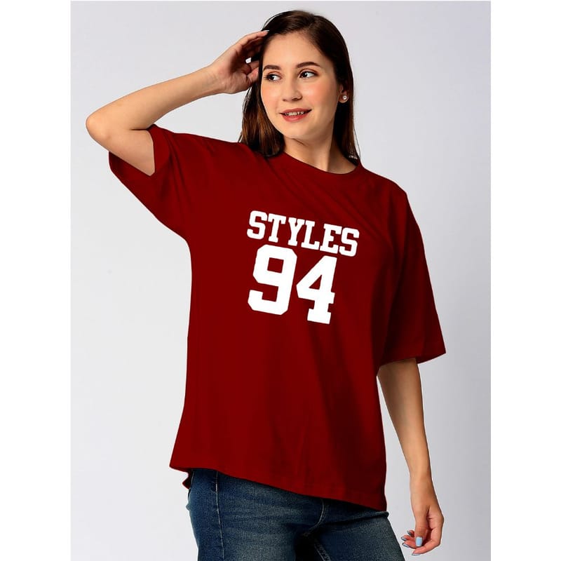 Streetmode Style 94 Maroon T-Shirt for Women