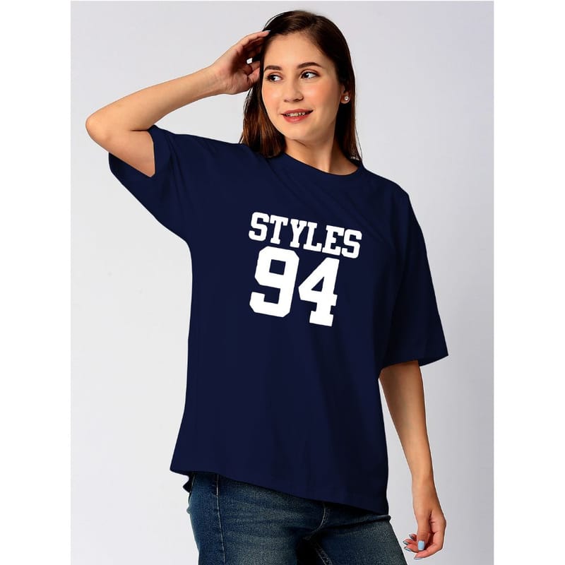 Streetmode Style 94 Navy Blue T-Shirt for Women