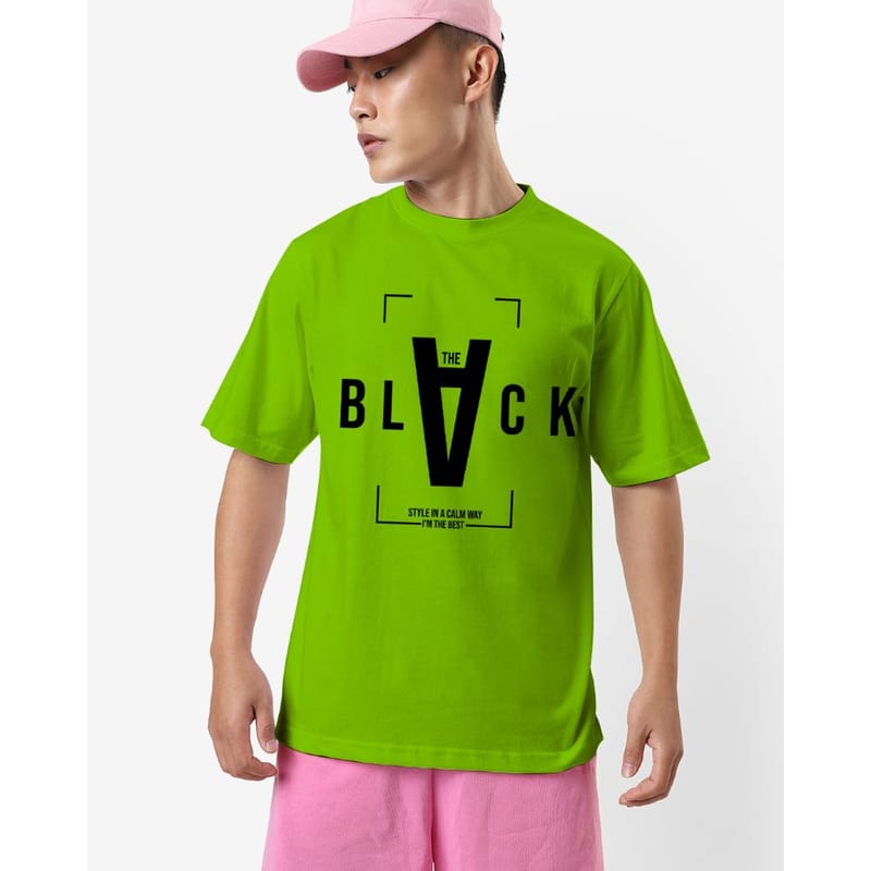 Streetmode BLACK Green T-Shirt for Men