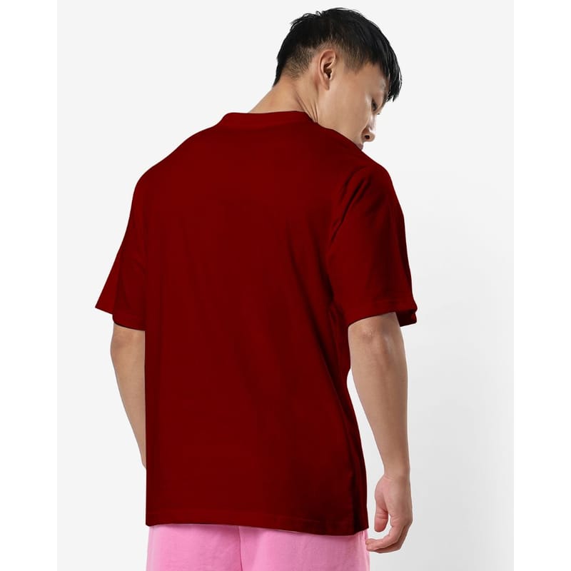 Streetmode BLACK Maroon T-Shirt for Men