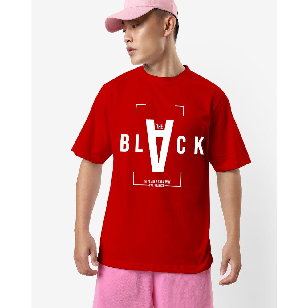 Streetmode BLACK Red T-Shirt for Men