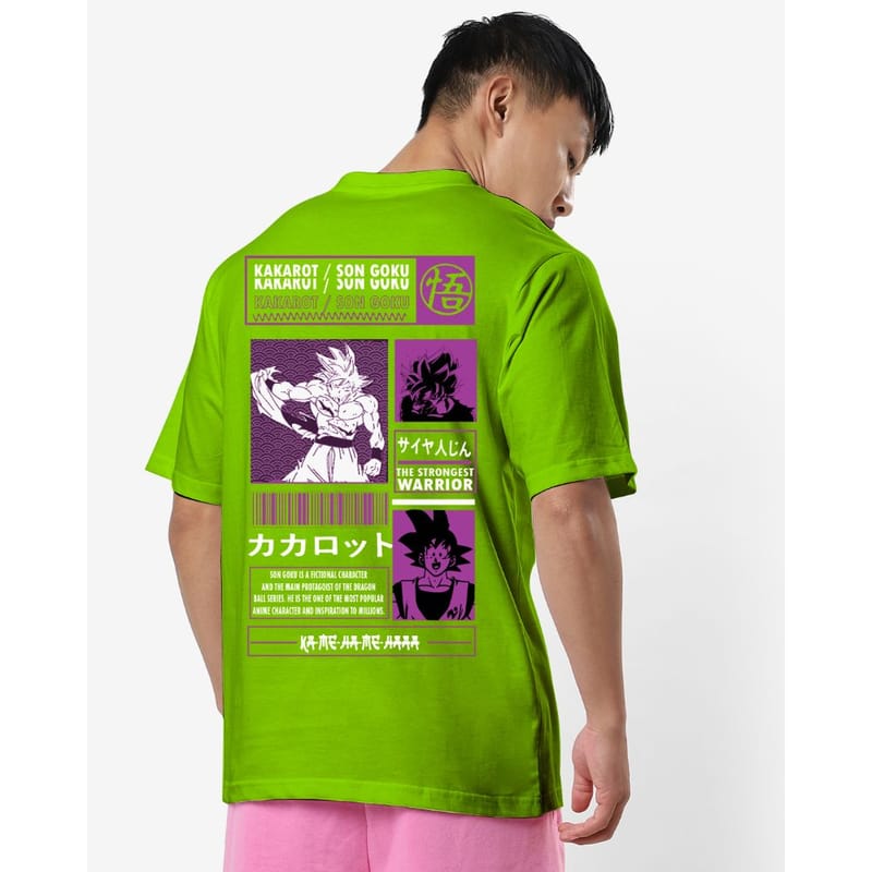 Streetmode Goku Green T-Shirt for Men