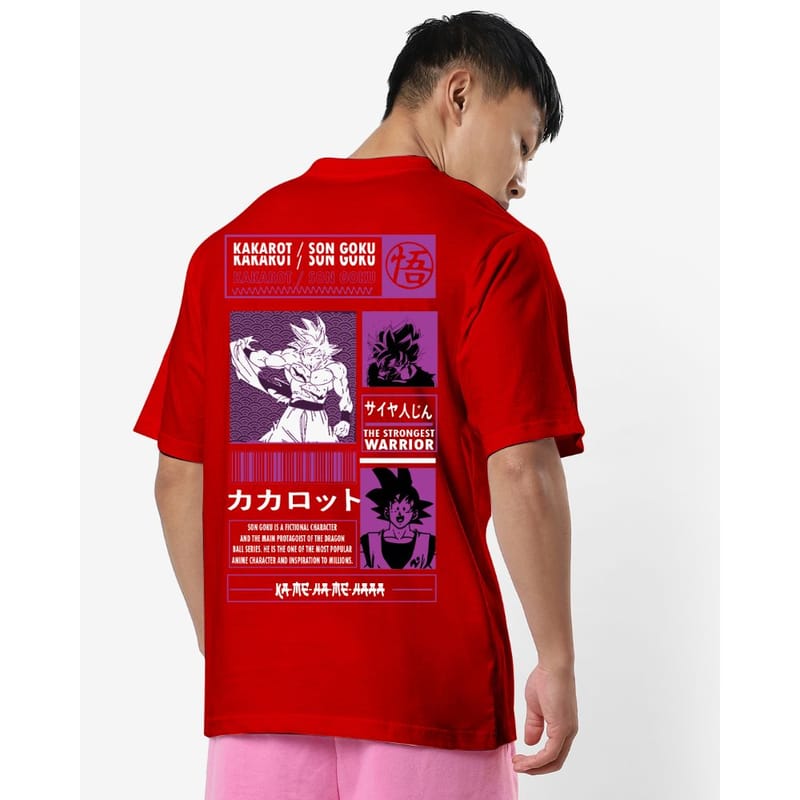 Streetmode Goku Red T-Shirt for Men