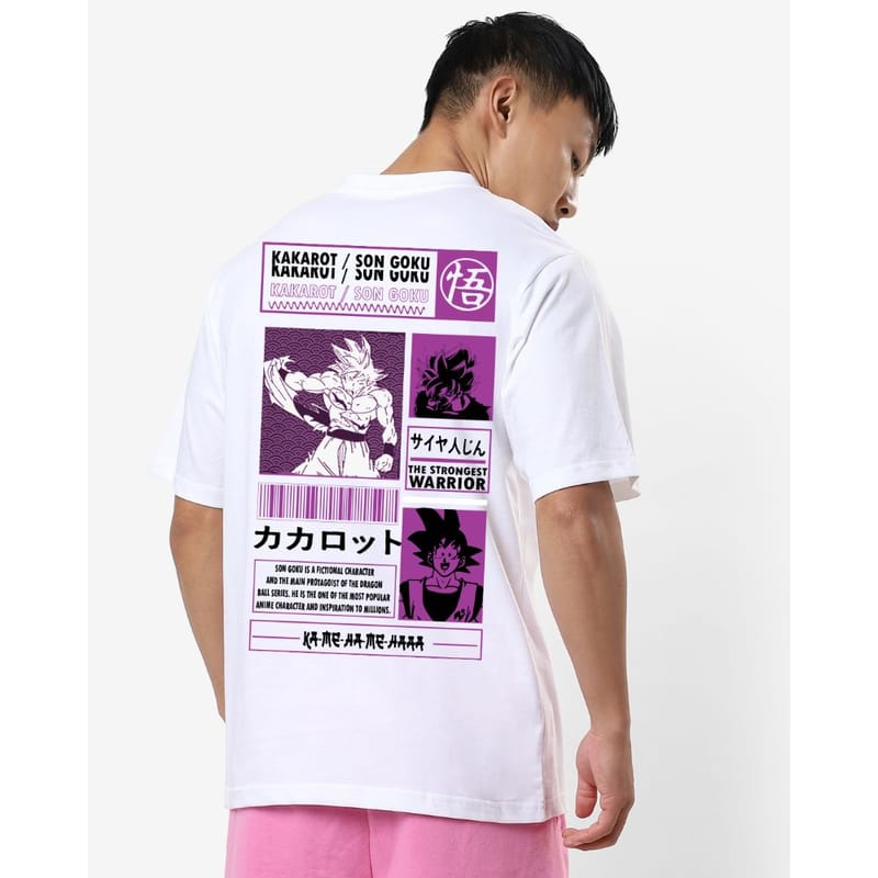 Streetmode Goku White T-Shirt for Men