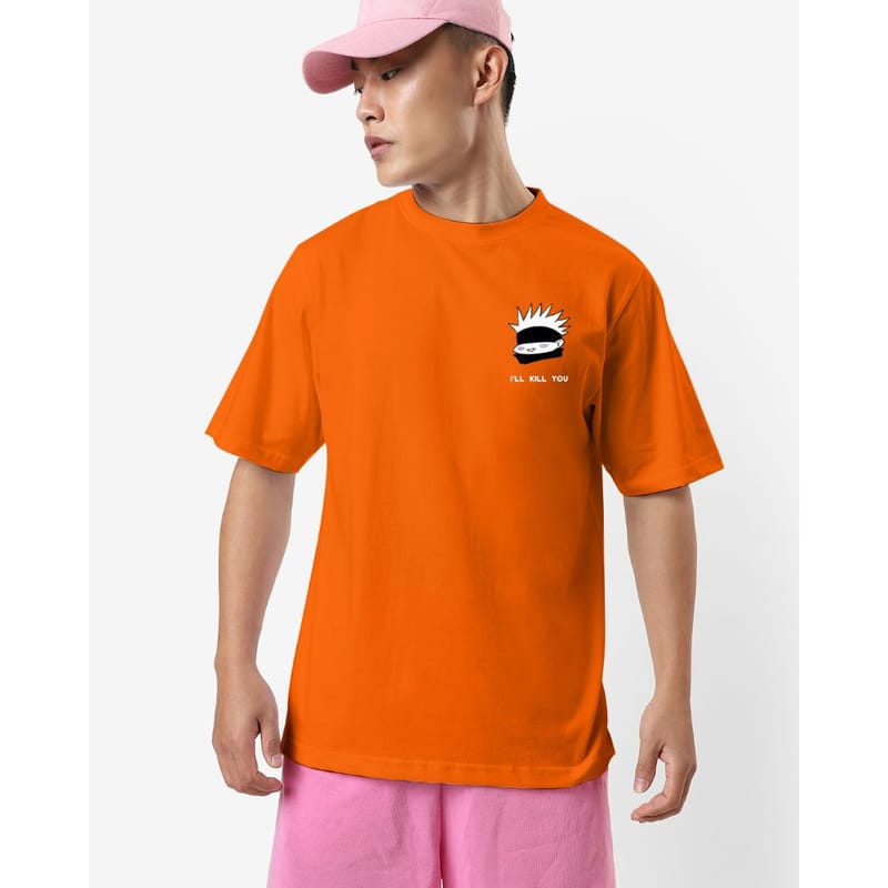 Streetmode I'll Murder You Orange T-Shirt for Men