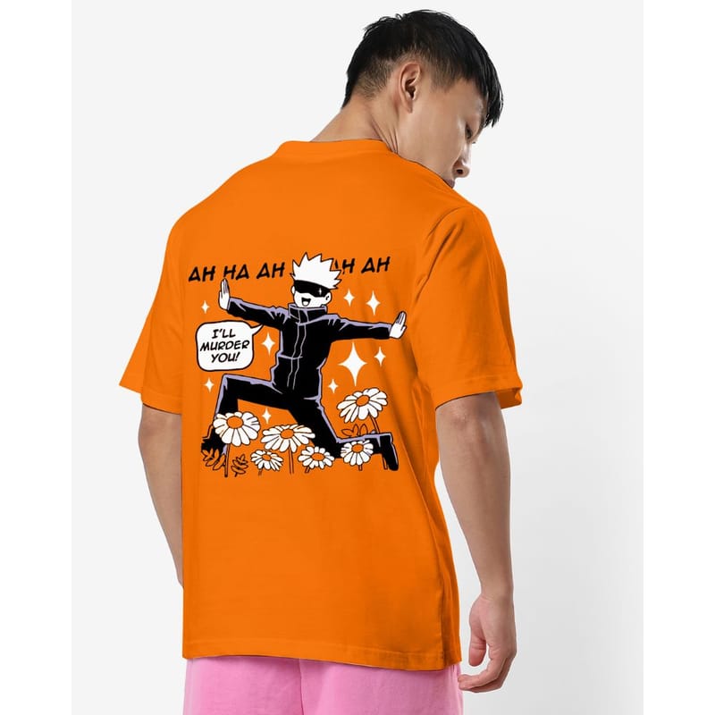 Streetmode I'll Murder You Orange T-Shirt for Men