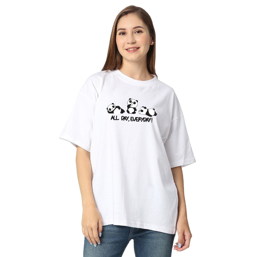 Streetmode All Day White T-Shirt for Women