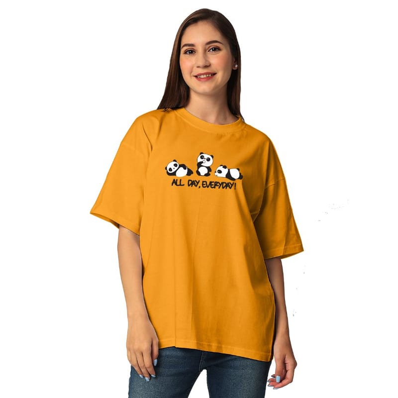 Streetmode All Day Yellow T-Shirt for Women