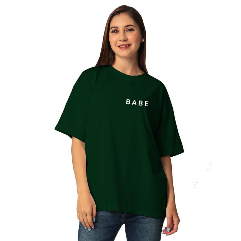 Streetmode Babe Green T-Shirt for Women