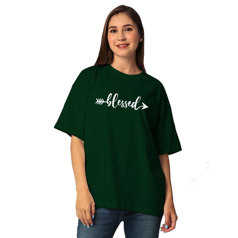 Streetmode Blessed Green T-Shirt for Women