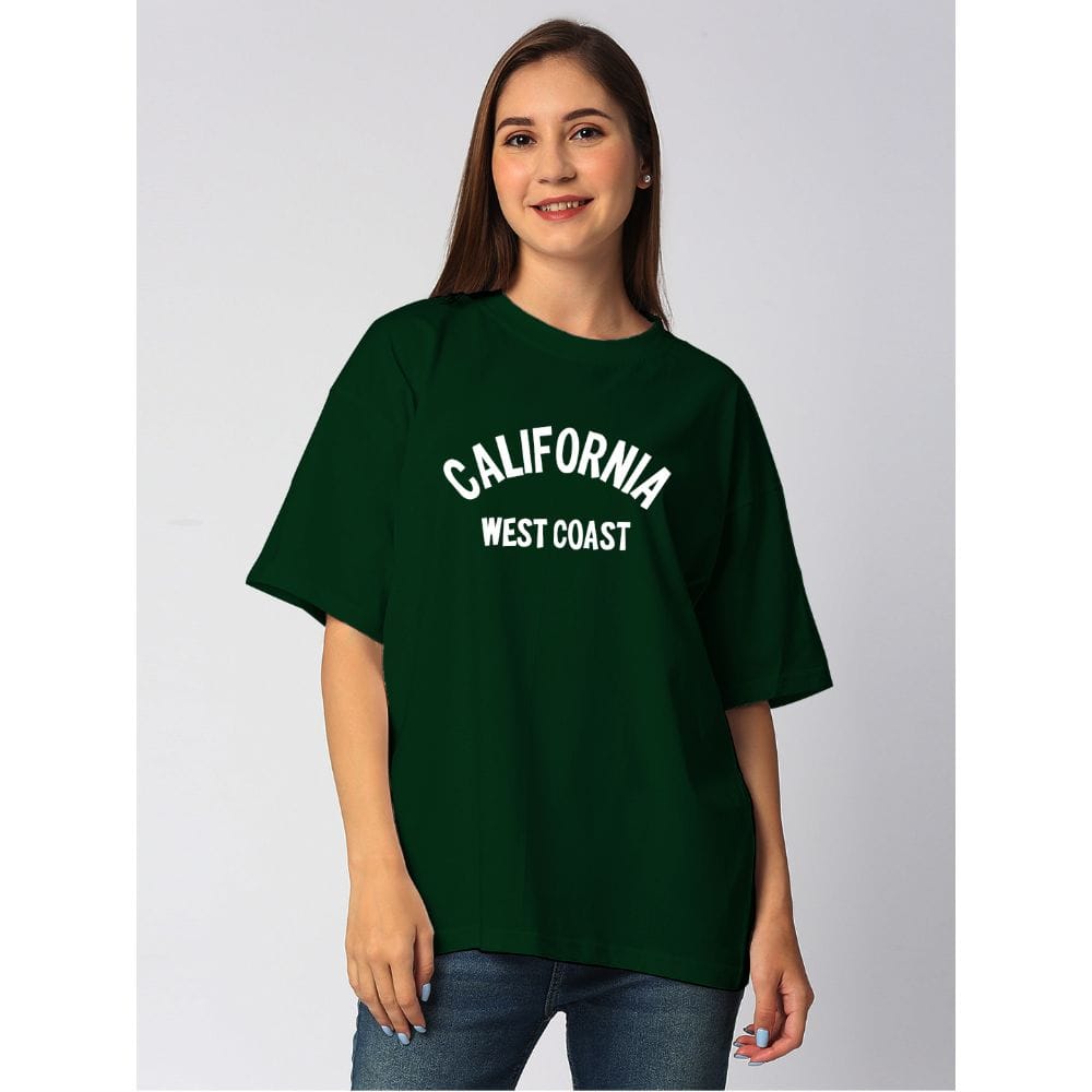 Streetmode California Green T-Shirt for Women