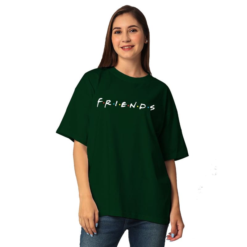 Streetmode Friends Green T-Shirt for Women