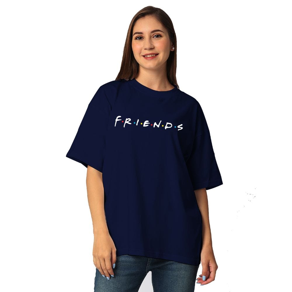 Streetmode Friends Navy Blue T-Shirt for Women