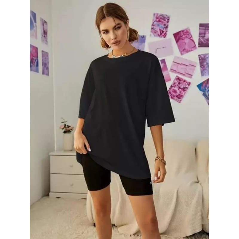 Streetmode Grow With The Flow Black T-Shirt for Women