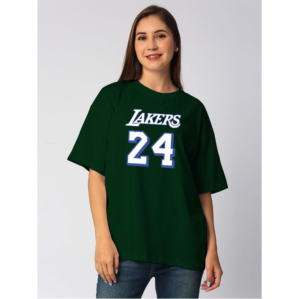 Streetmode Lakers Green T-Shirt for Women