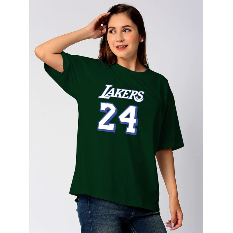 Streetmode Lakers Green T-Shirt for Women