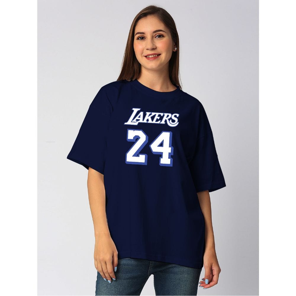 Streetmode Lakers Navy Blue T-Shirt for Women