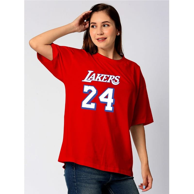 Streetmode Lakers Red T-Shirt for Women