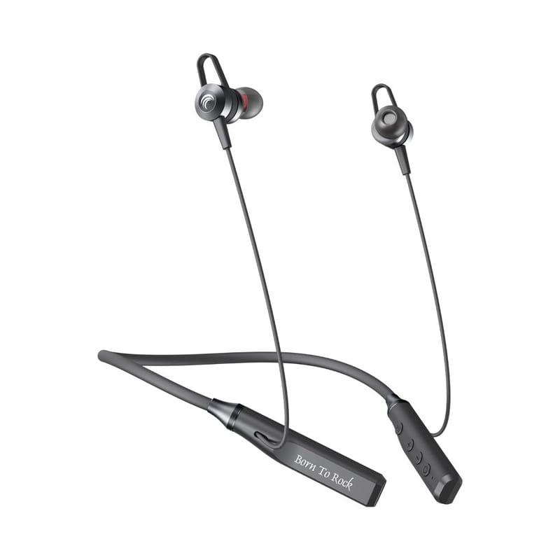 Cellecor BT-4 Wireless Bluetooth Earphone Neckband with 30 Hours Playback time, Bluetooth V5.0, Voice assitance and Noise cancelation with inbuilt mic (BT-4 Black)