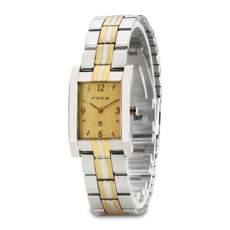 Foce Analog Golden Dial Men's Classic Watch - F122GC-GOLDEN