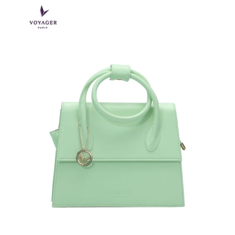 Voyager Paris Sephora Handbag with Stylish Handle for girls & Women (Green)