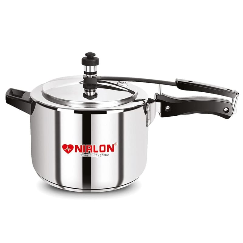 Nirlon Classic Induction Friendly Stainless Steel Pressure Cooker, 3 Liters