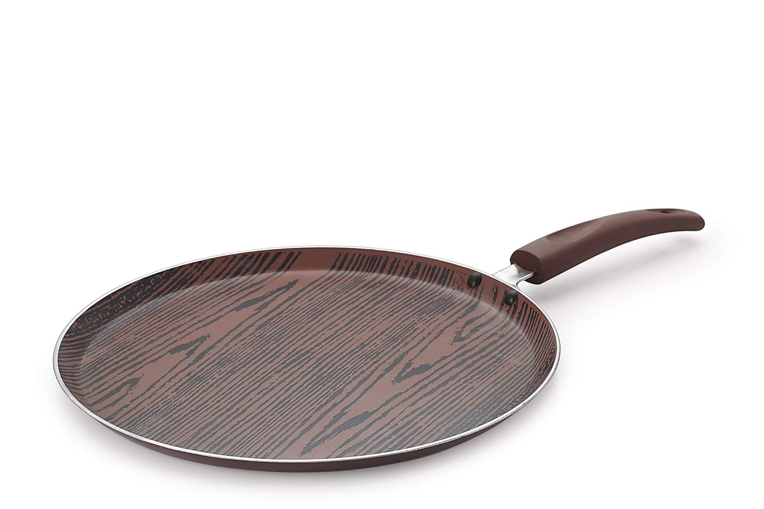 Nirlon Platinum Triply Stainless Steel Frying Pan 24 cm with Glass Lid (Induction Friendly)