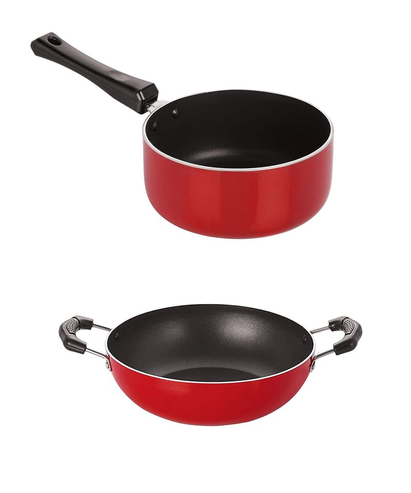 Nirlon Alumnium Non Stick Tawa | Smart Tawa Non Stick | Aluminium Tawa | Dosa Tawa | Chapati Tawa 26.5 cm, Red [3mm_Clasic_ST11]