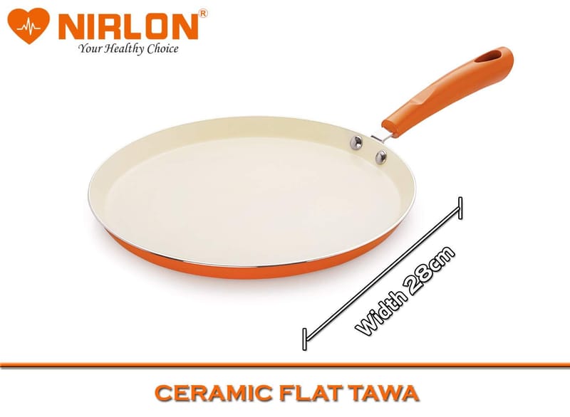 Nirlon Heavy Flat Dosa Tawa Griddle 28cm Thickness 3.2mm