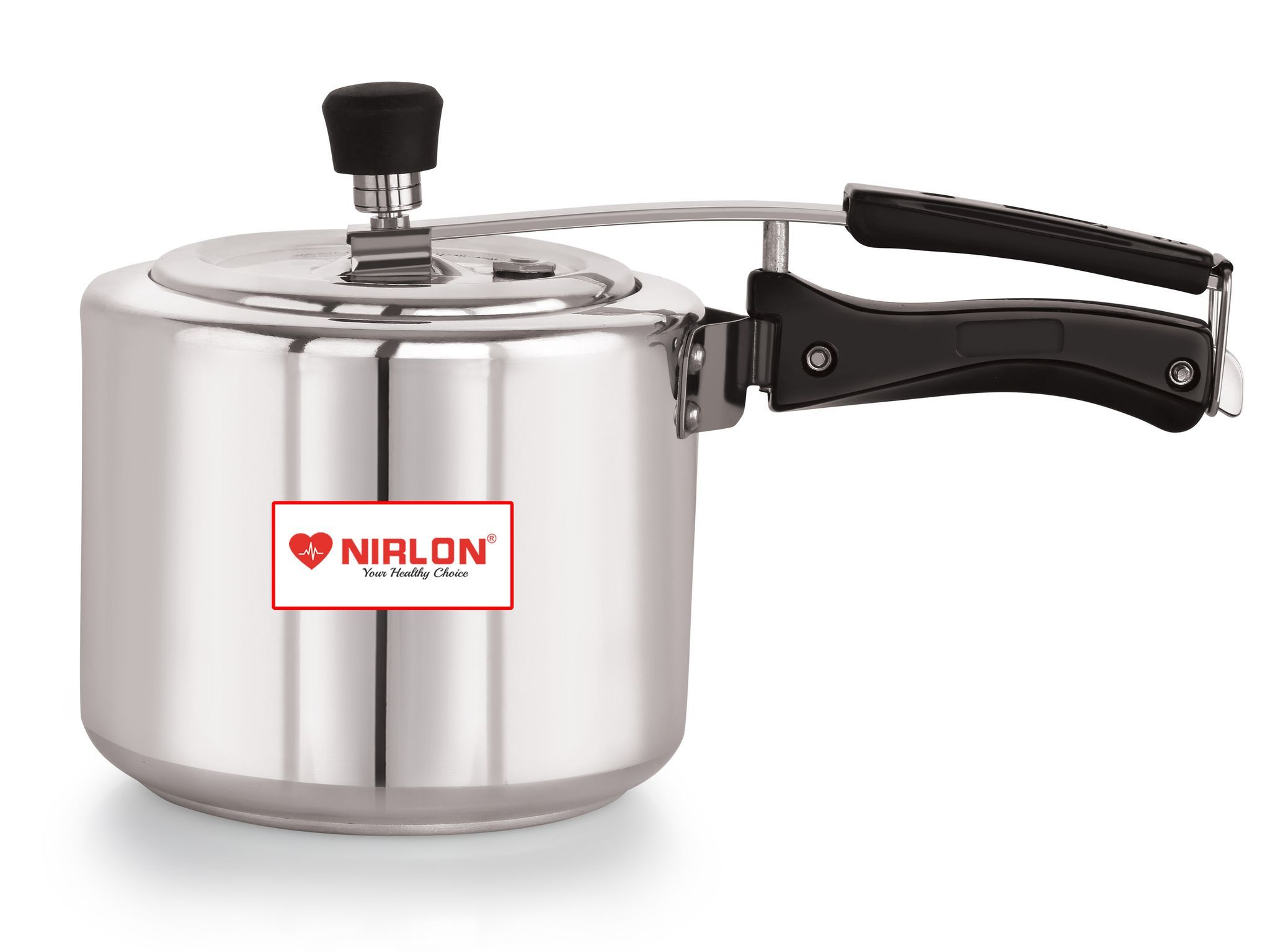 Nirlon Non Induction Base Aluminium Inner Lid Pressure Cooker, 3 Litre