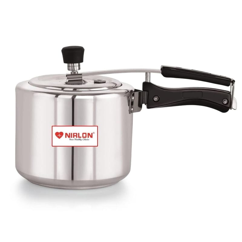 Nirlon Non Induction Base Aluminium Inner Lid Pressure Cooker, 3 Litre