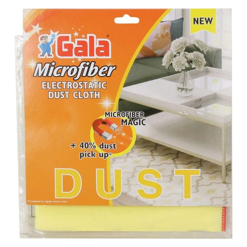 Gala Microfiber Dust Cloth (Yellow, Set of 1)