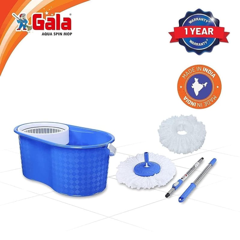 Gala Aqua Spin 151617 Mop (Aqua Blue and White)