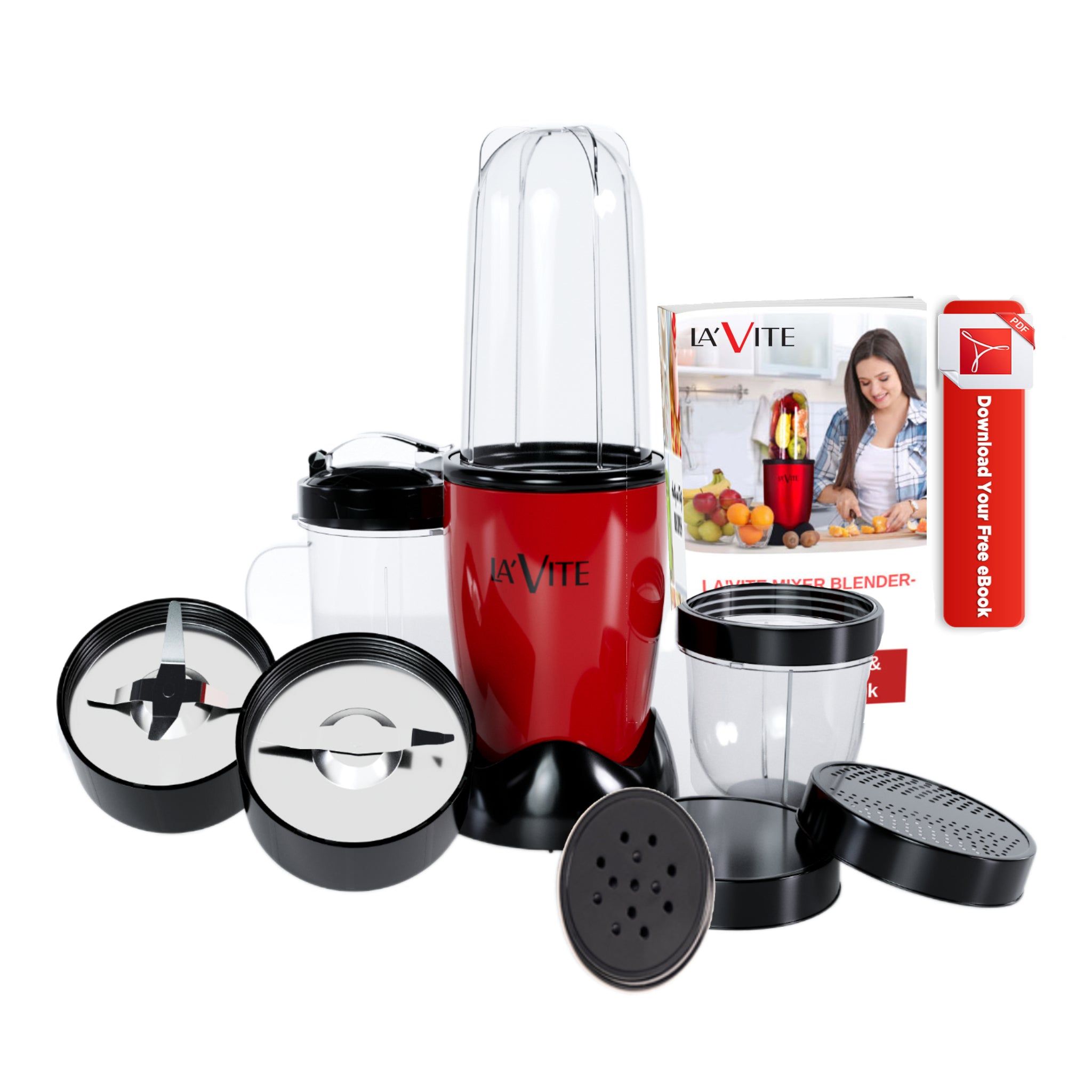 Lavite Cherie Mixer Grinder Blender 400 W, 3 Jar , Citrus Juicer, Food Processor and Chopper attachement