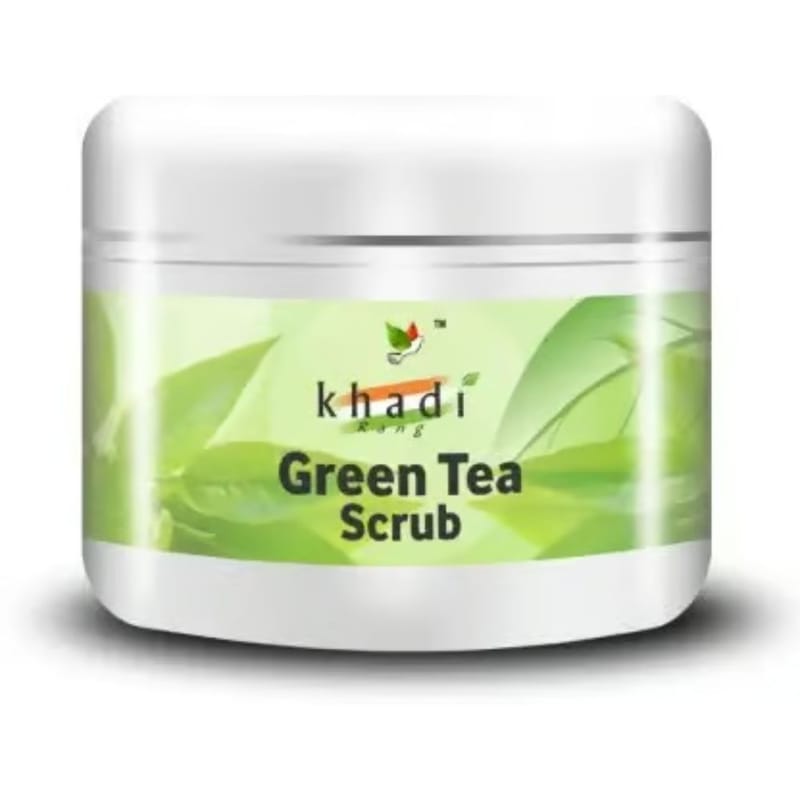 Khadi Rang Green Tea Face and Body Scrub-100gm