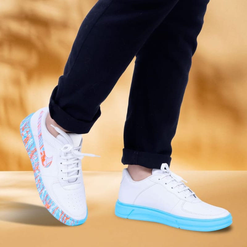 Richale Stylish Sky Blue Shoes For Men