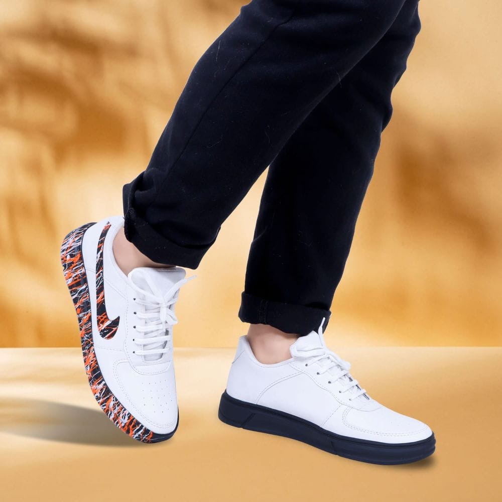 Richale Stylish White Shoes For Men