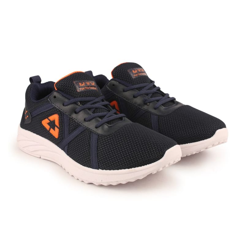 Richale New Latest Black-Orange Shoes For Men