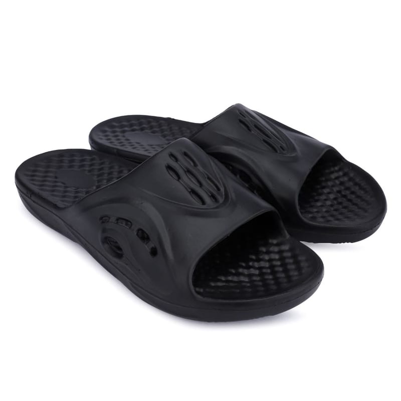 Richale Stylist Black Slider For Men