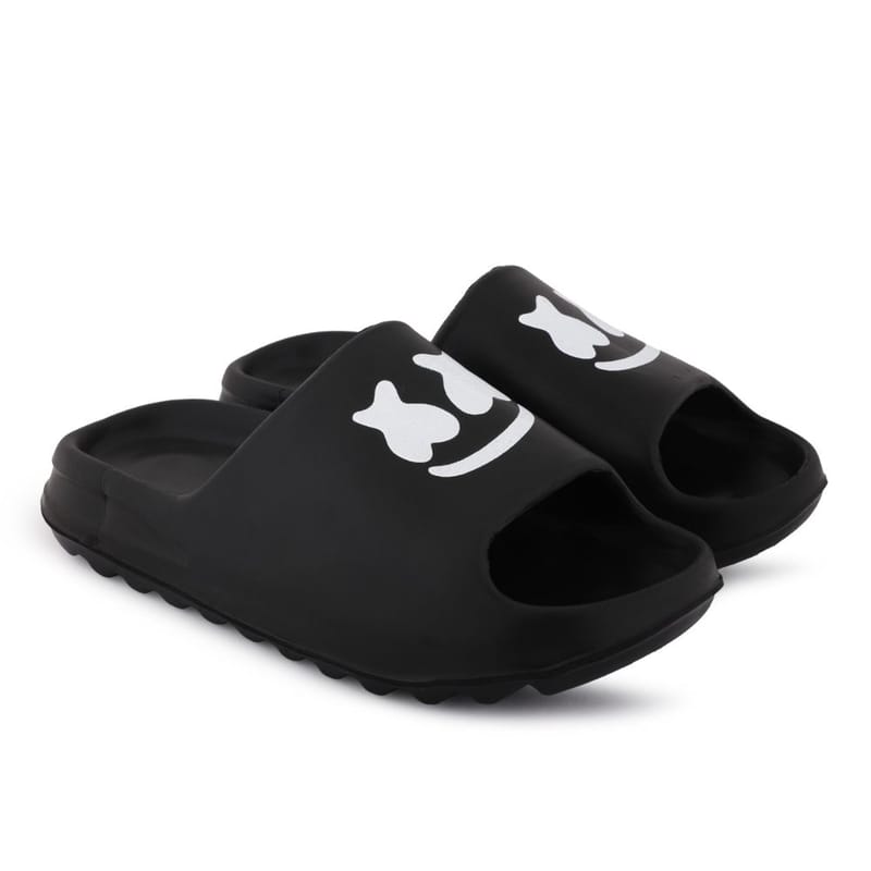 Richale Stylist Black Slider For Men