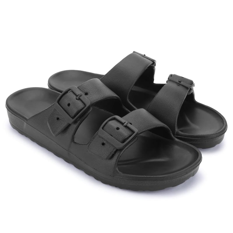 Richale Stylist Black Slider For Men