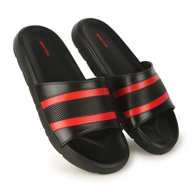 Richale Stylist Black Slider For Men