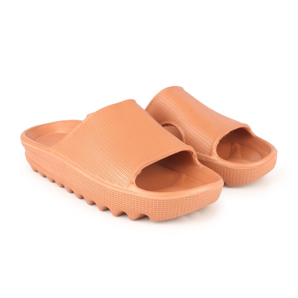 Richale Stylist Light Orange Slipper For Men