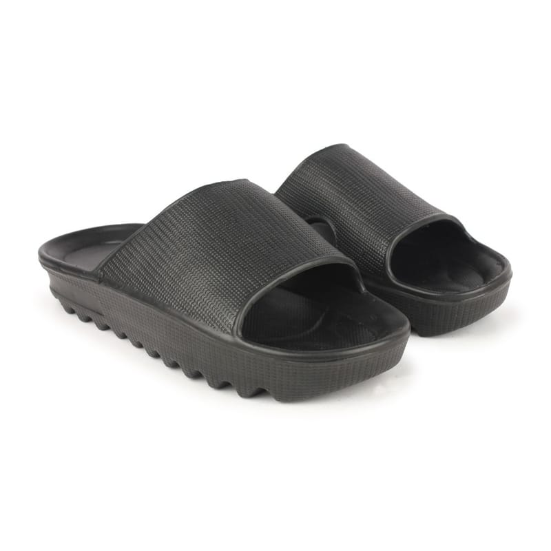 Richale Stylist Black Slider For Men