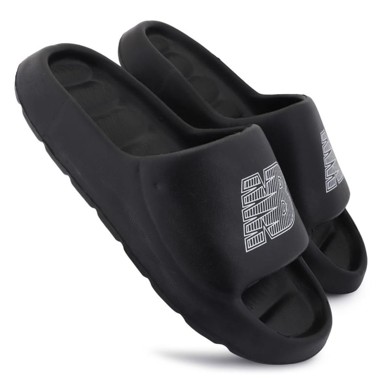 Richale New Latest Black Slider For Mens