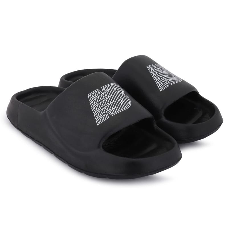 Richale New Latest Black Slider For Mens